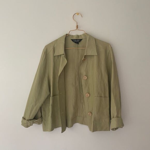 LIME CROPPED LIGHT JACKET - Picture 2 of 5